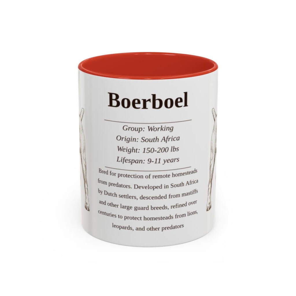 11oz boerboel mug, Red