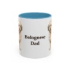 11oz Bolognese Dog Dad Mug, Light Blue, front view