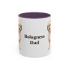 11oz Bolognese Dog Dad Mug, Purple, front view
