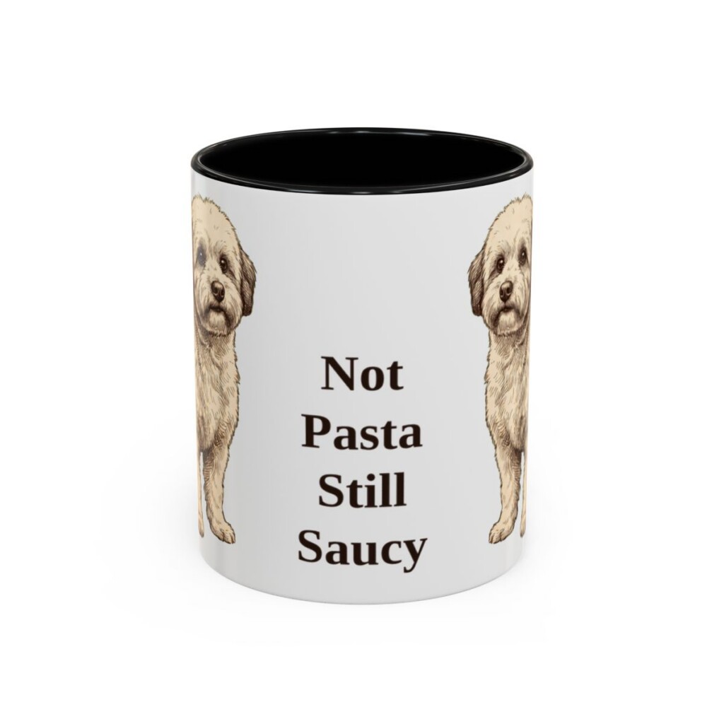 11oz-bolognese-mug-humor-black-front 11oz Funny Bolognese Mug, Black, front view