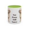 11oz-bolognese-mug-humor-light-green 11oz Funny Bolognese Mug, Light Green, front view