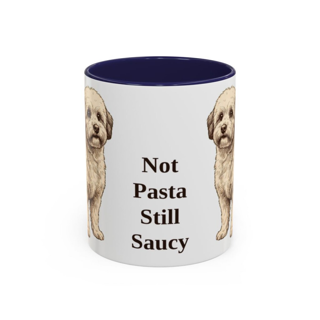 11oz-bolognese-mug-humor-navy 11oz Funny Bolognese Mug, Navy, front view