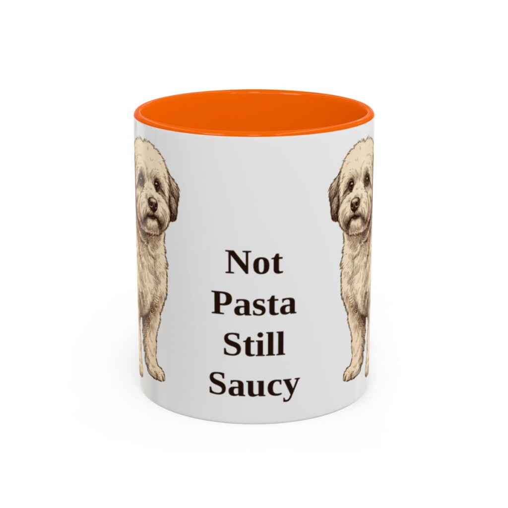 11oz-bolognese-mug-humor-orange 11oz Funny Bolognese Mug, Orange, front view