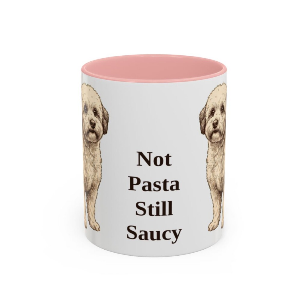 11oz-bolognese-mug-humor-pink 11oz Funny Bolognese Mug, Pink, front view