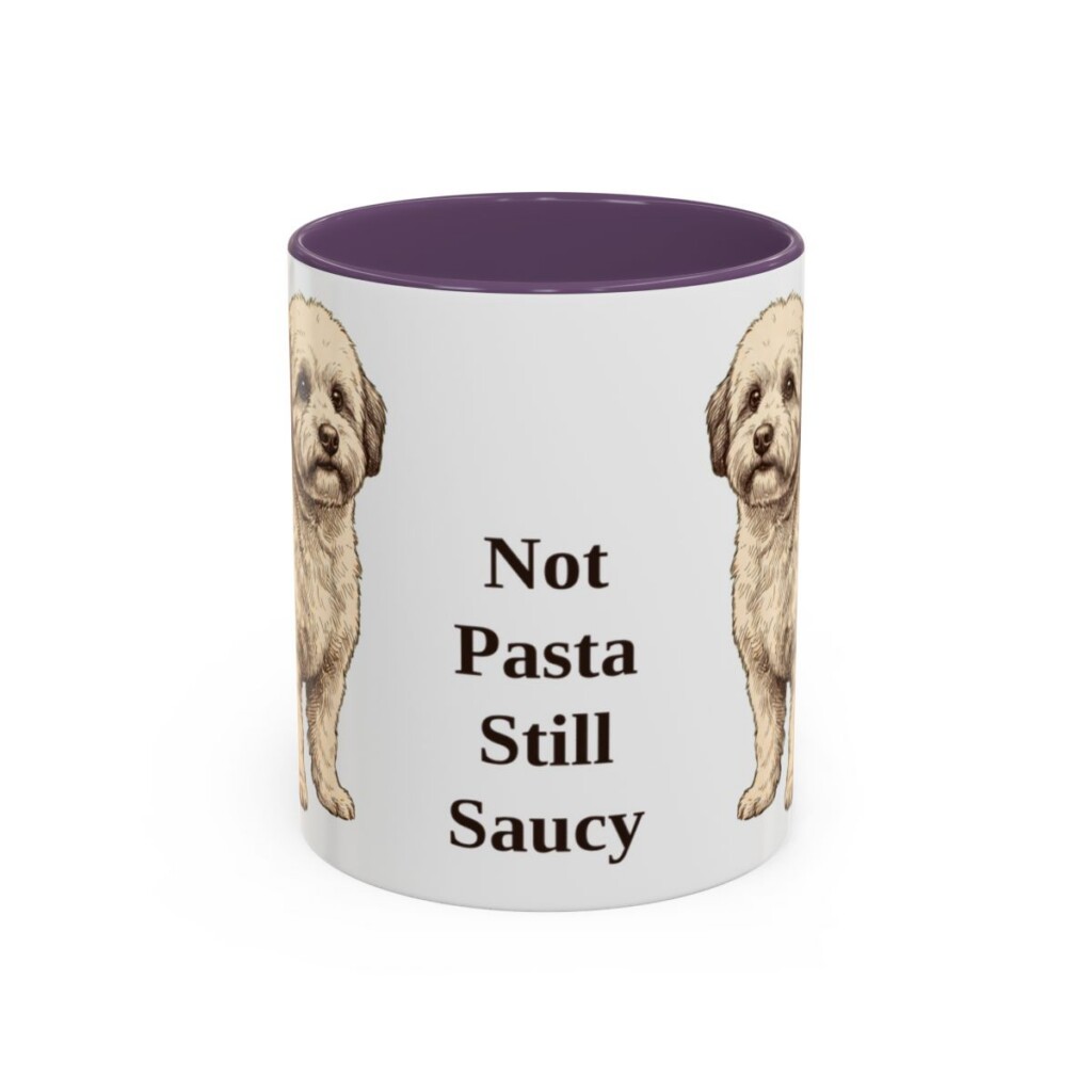 11oz-bolognese-mug-humor-purple 11oz Funny Bolognese Mug, Purple, front view