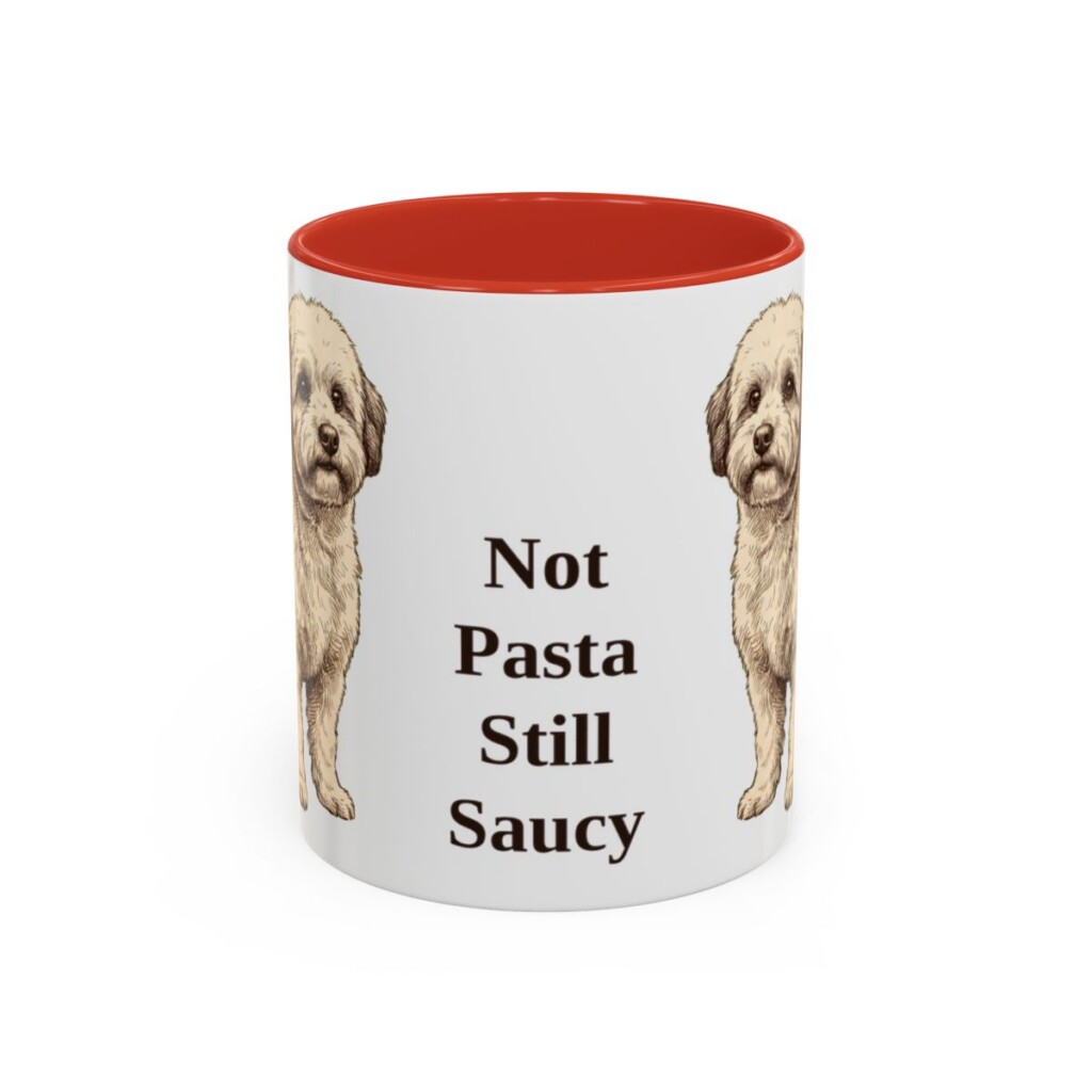 11oz-bolognese-mug-humor-red 11oz Funny Bolognese Mug, Red, front view