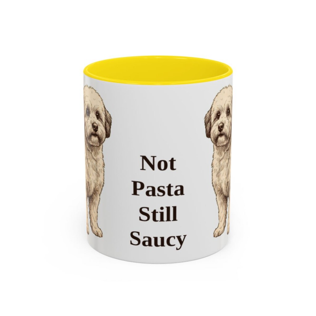 11oz-bolognese-mug-humor-yellow 11oz Funny Bolognese Mug, Yellow, front view