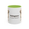 11oz Bolognese Latin Mug, Light Green, front view
