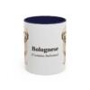 11oz Bolognese Latin Mug, Navy, front view
