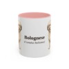 11oz Bolognese Latin Mug, Pink, front view