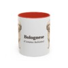 11oz Bolognese Latin Mug, Red, front view