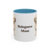 11oz Bolognese Dog Mom Mug, Light Blue, front view