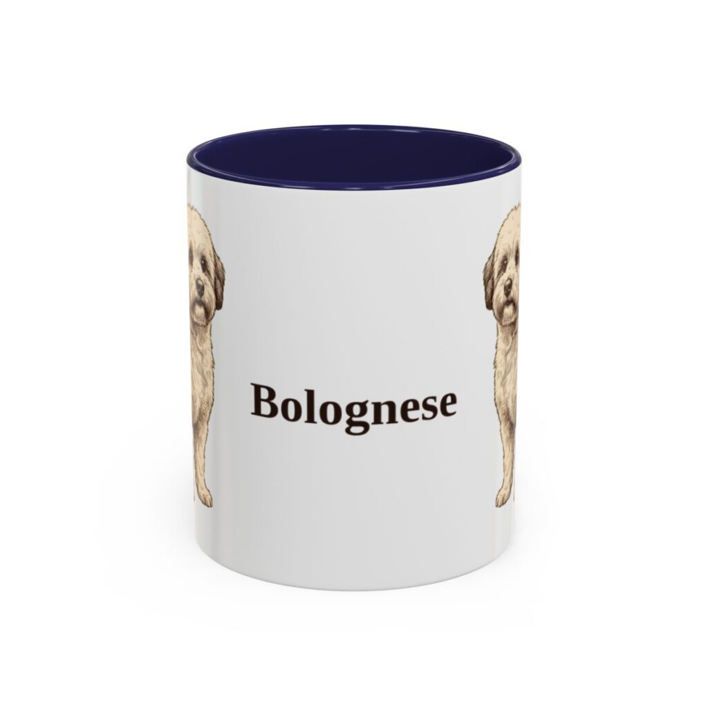 11oz Bolognese Mug, Navy, front view