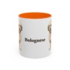 11oz Bolognese Mug, Orange, front view