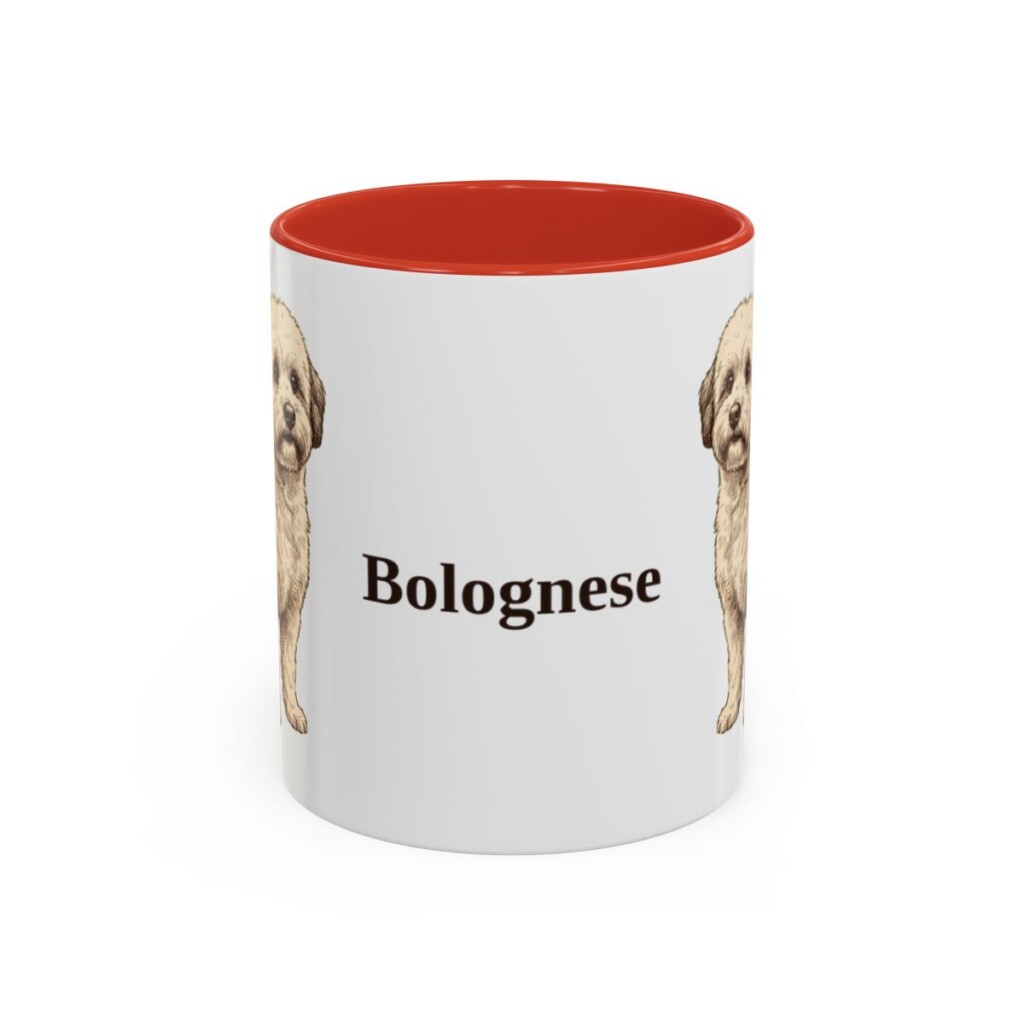 11oz Bolognese Mug, Red, front view