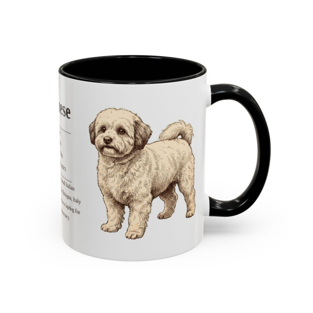 11oz Bolognese Mug, Black, right side view