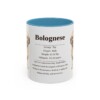 11oz Bolognese Mug, Light Blue, front view