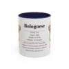11oz Bolognese Mug, Navy, front view