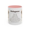 11oz Bolognese Mug, Pink, front view