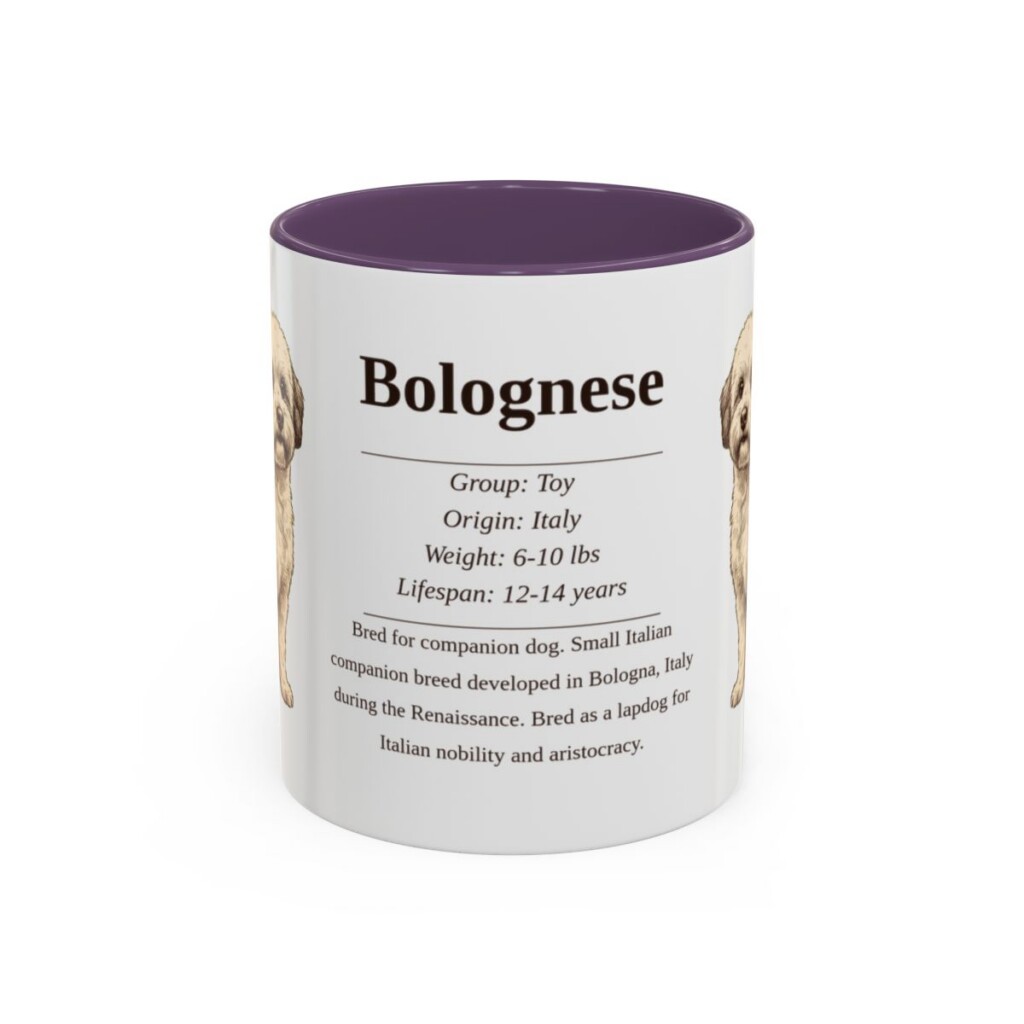 11oz Bolognese Mug, Purple, front view