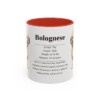 11oz Bolognese Mug, Red, front view