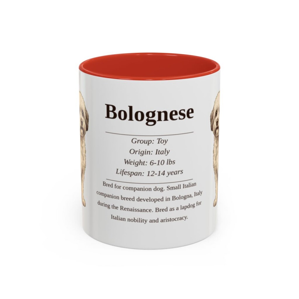11oz Bolognese Mug, Red, front view