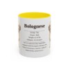 11oz Bolognese Mug, Yellow, front view