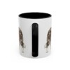 11oz Funny Border Collie Mug, Black, back view