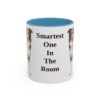 11oz Funny Border Collie Mug, Light Blue, front view