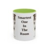 11oz Funny Border Collie Mug, Light Green, front view