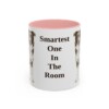 11oz Funny Border Collie Mug, Pink, front view