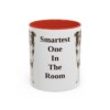 11oz Funny Border Collie Mug, Red, front view