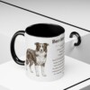 11oz Border Collie Mug, Black, lifestyle photo