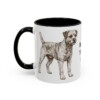 11oz Border Terrier Dog Dad Mug, Black, left side view