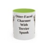 11oz-border-terrier-mug-humor-light-green 11oz Funny Border Terrier Mug, Light Green, front view