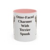 11oz-border-terrier-mug-humor-pink 11oz Funny Border Terrier Mug, Pink, front view