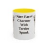 11oz-border-terrier-mug-humor-yellow 11oz Funny Border Terrier Mug, Yellow, front view