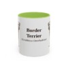 11oz border terrier mug, Light Green