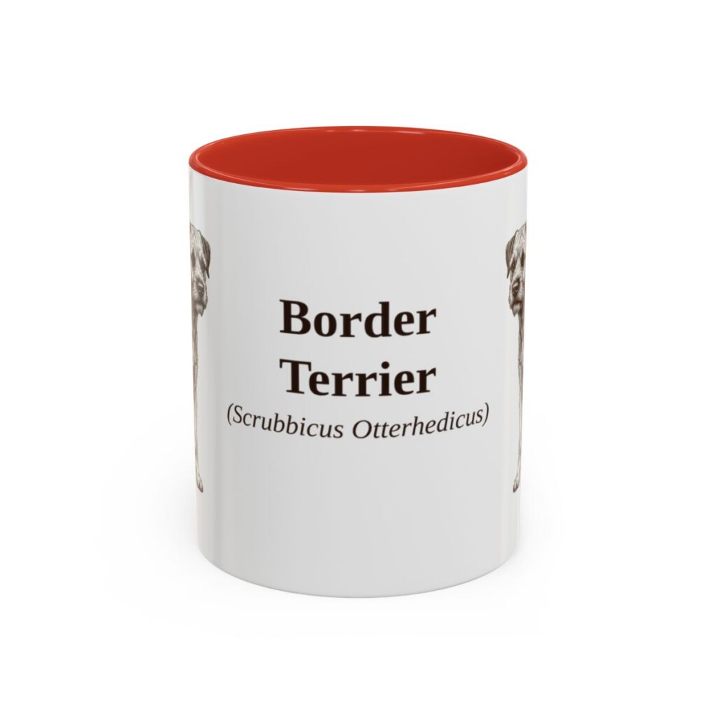 11oz border terrier mug, Red