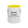 11oz border terrier mug, Yellow