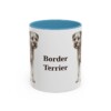 11oz Border Terrier Mug, Light Blue, front view
