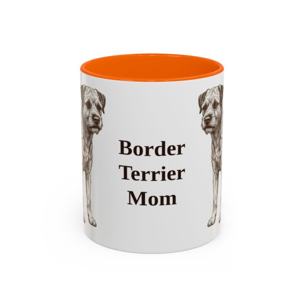 11oz border terrier mug, Orange