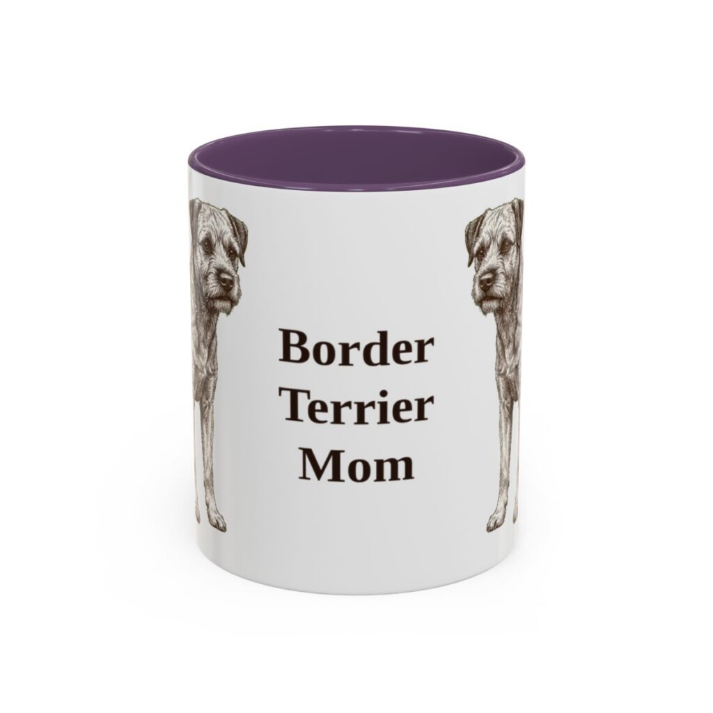 11oz border terrier mug, Purple