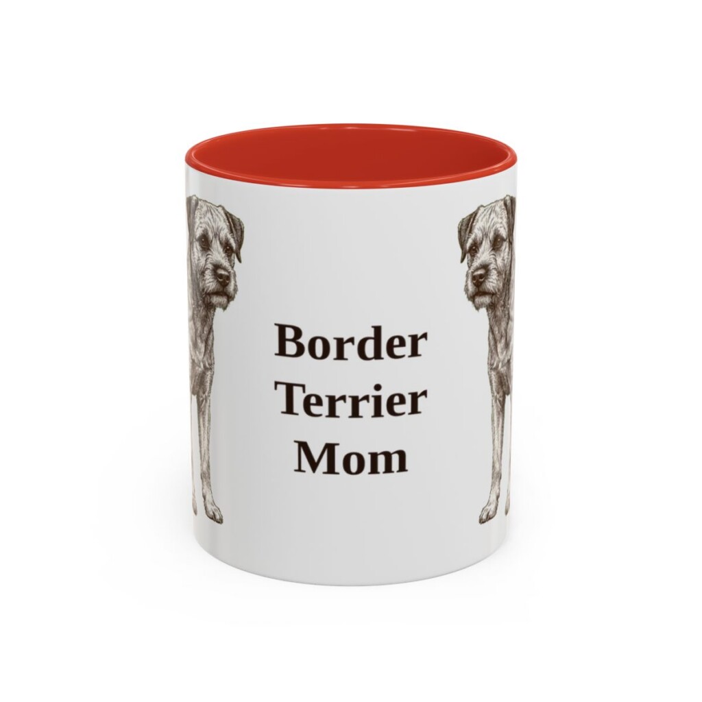 11oz border terrier mug, Red