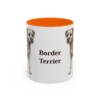 11oz Border Terrier Mug, Orange, front view