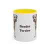 11oz Border Terrier Mug, Yellow, front view