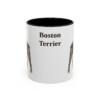 11oz Boston Terrier Mug, Black, front view