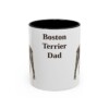 11oz Boston Terrier Dog Dad Mug, Black, front view