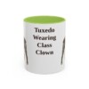 11oz Funny Boston Terrier Mug, Light Green, front view