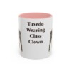 11oz Funny Boston Terrier Mug, Pink, front view